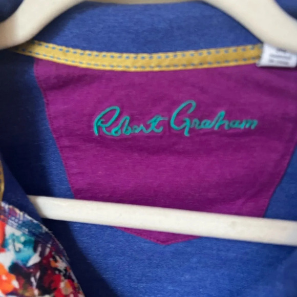 Robert Graham Blue Polo, size medium - Picture 3 of 5